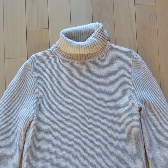 J Crew Knit Turtleneck Sweater Tan Size M - Picture 2 of 4